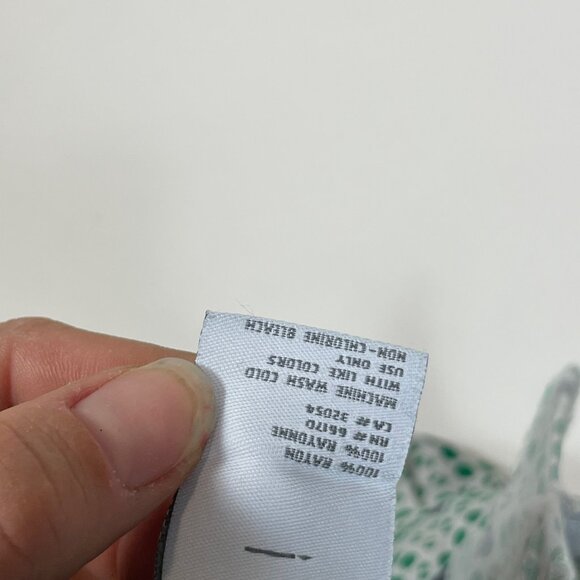 Cooperative Green Polka Dot Casual Shorts Sz 2 Womens Mid Rise Tie Waist Pockets - Picture 4 of 10